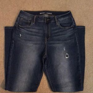High rise skinny jeans